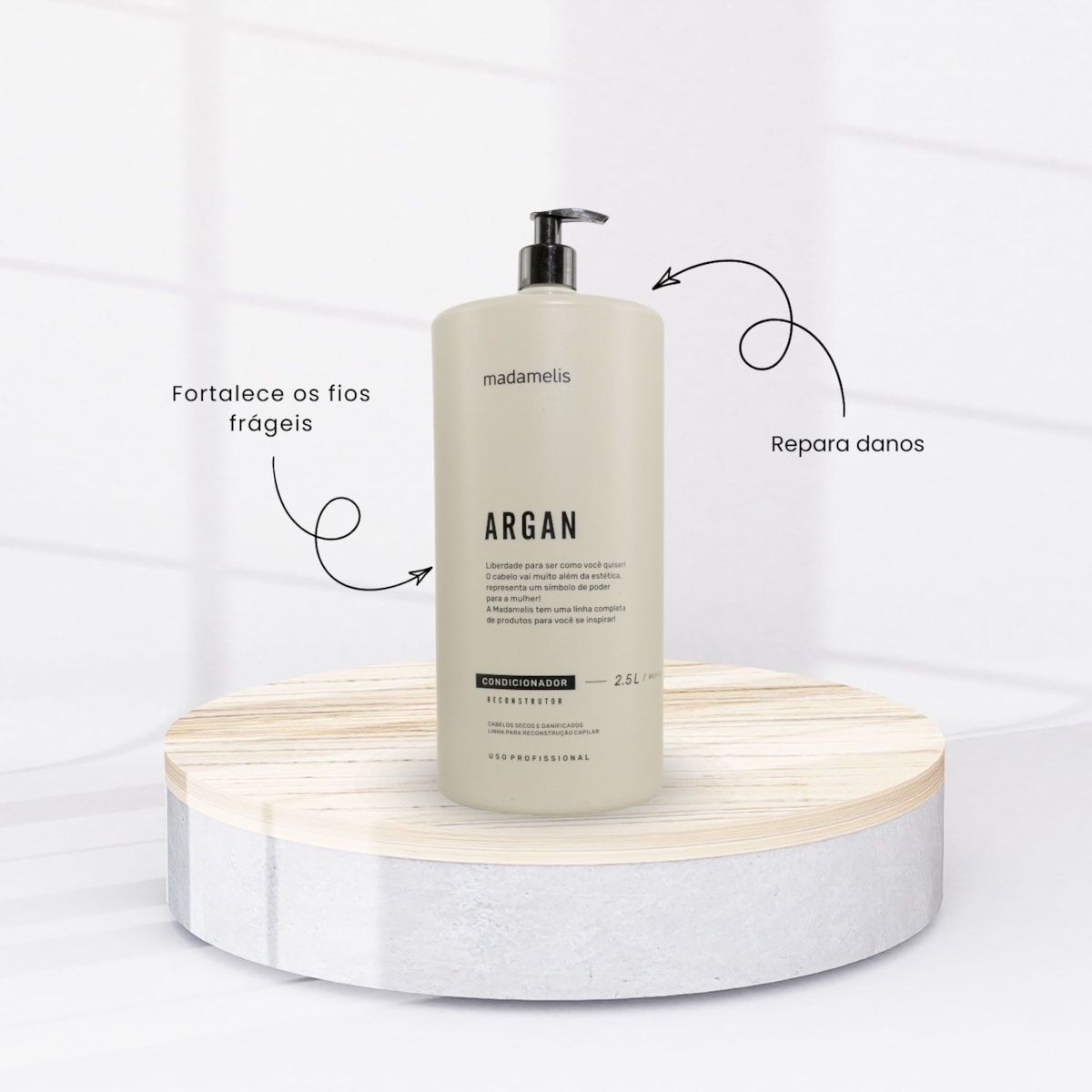 Condicionador Madamelis Argan Hidratação Intensa 2.5 L Condicionador Madamelis Argan Hidratação Intensa 2.5 L