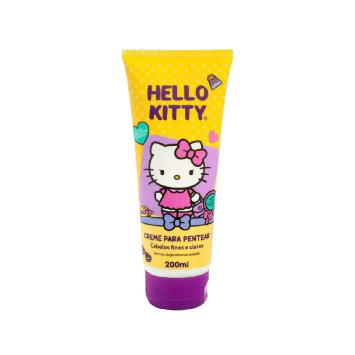 Creme de Pentear Cia da Natureza Hello Kitty Cabelos Finos Claros 200 ml Creme de Pentear Cia da Natureza Hello Kitty Cabelos Finos Claros 200 ml