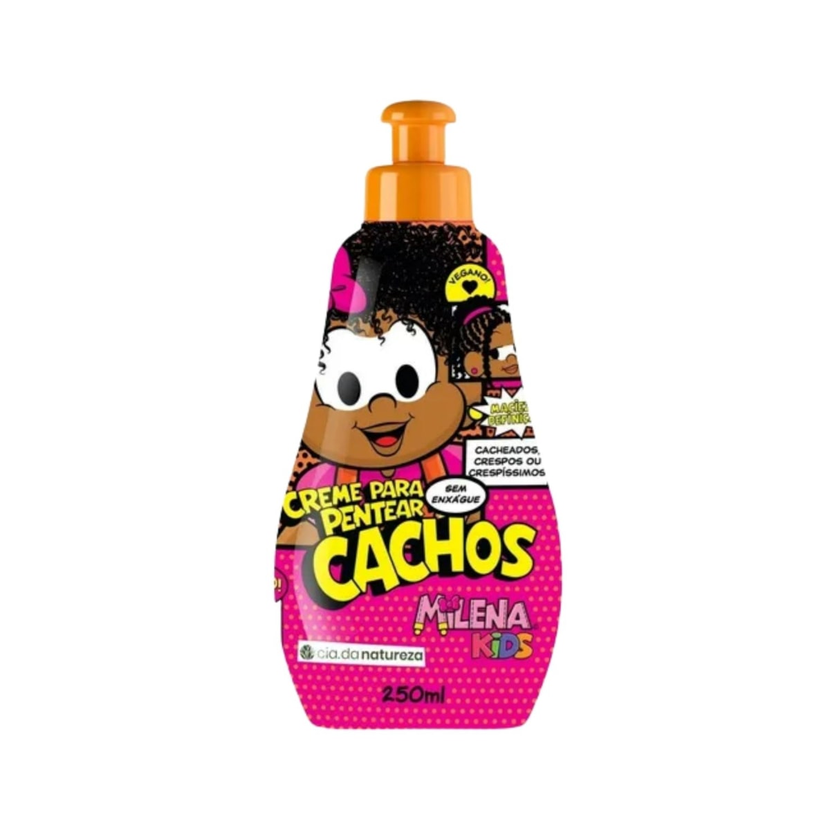 Creme de Pentear Cia da Natureza Milena Kids Cachos para Cabelo Cacheado 250 ml