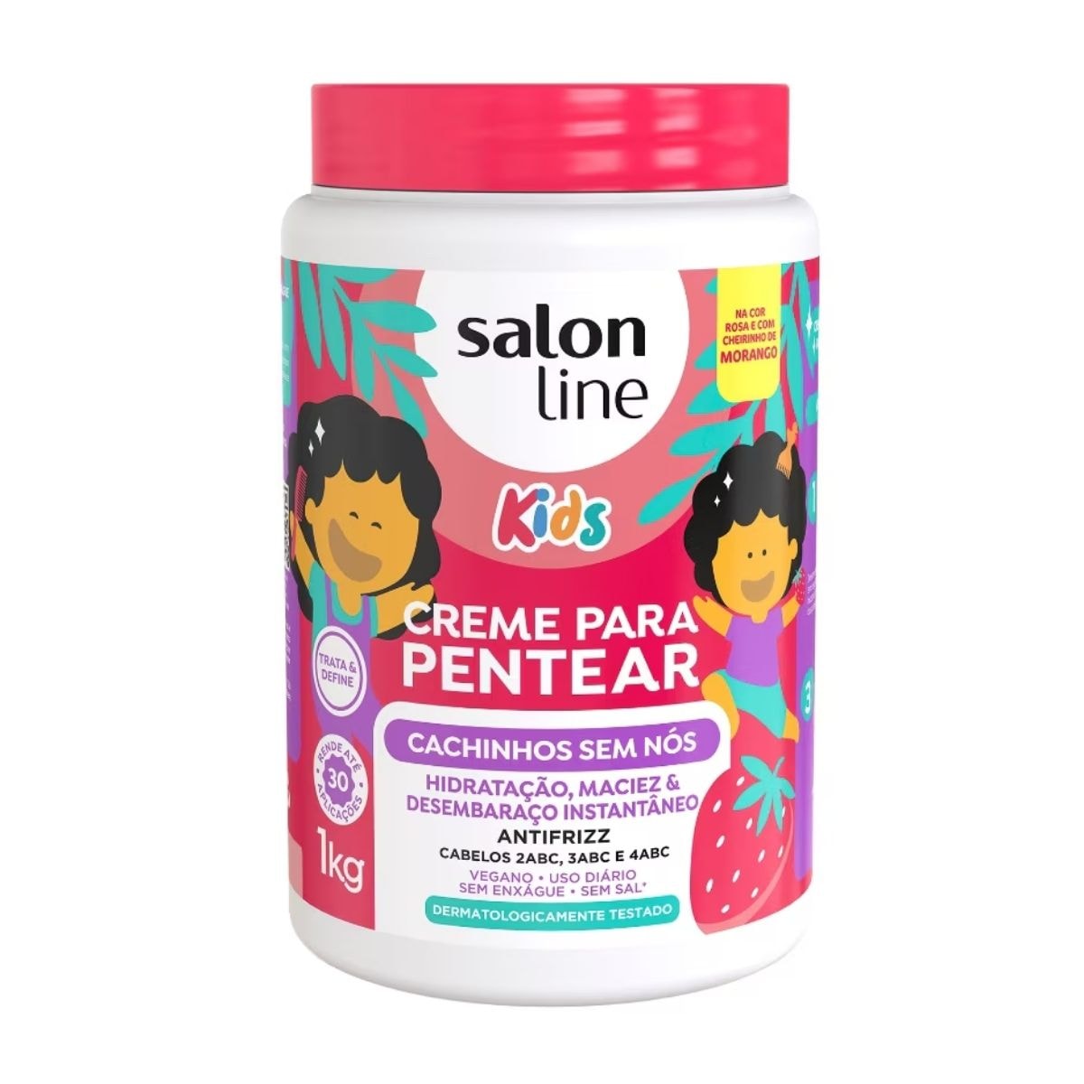 Creme de Pentear Salon Line Cachinhos Sem Nós Kids 1 Kg