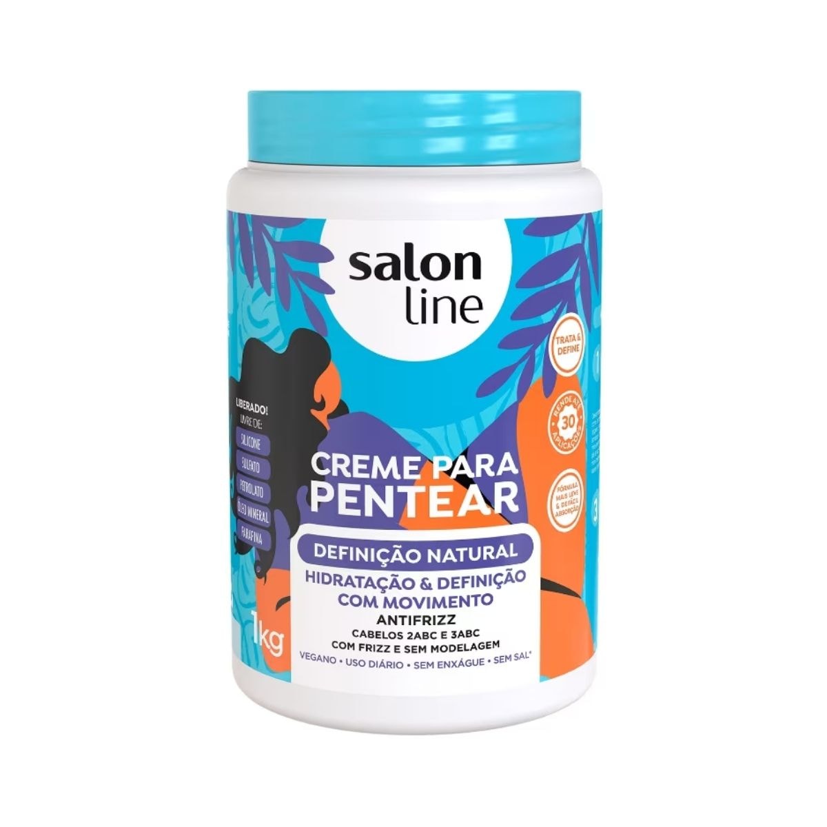 Creme de Pentear Salon Line Definição Natural 1 Kg Creme de Pentear Salon Line Definição Natural 1 Kg