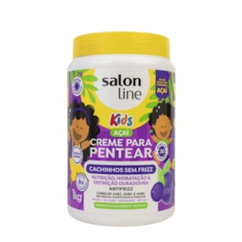 Creme de Pentear Salon Line Kids Açai Cachinhos Sem Frizz Creme 1 Litro