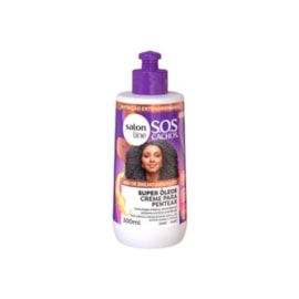 Creme de Pentear Salon Line S.O.S Cachos Super Oleos para Cabelo Cacheado 300 ml