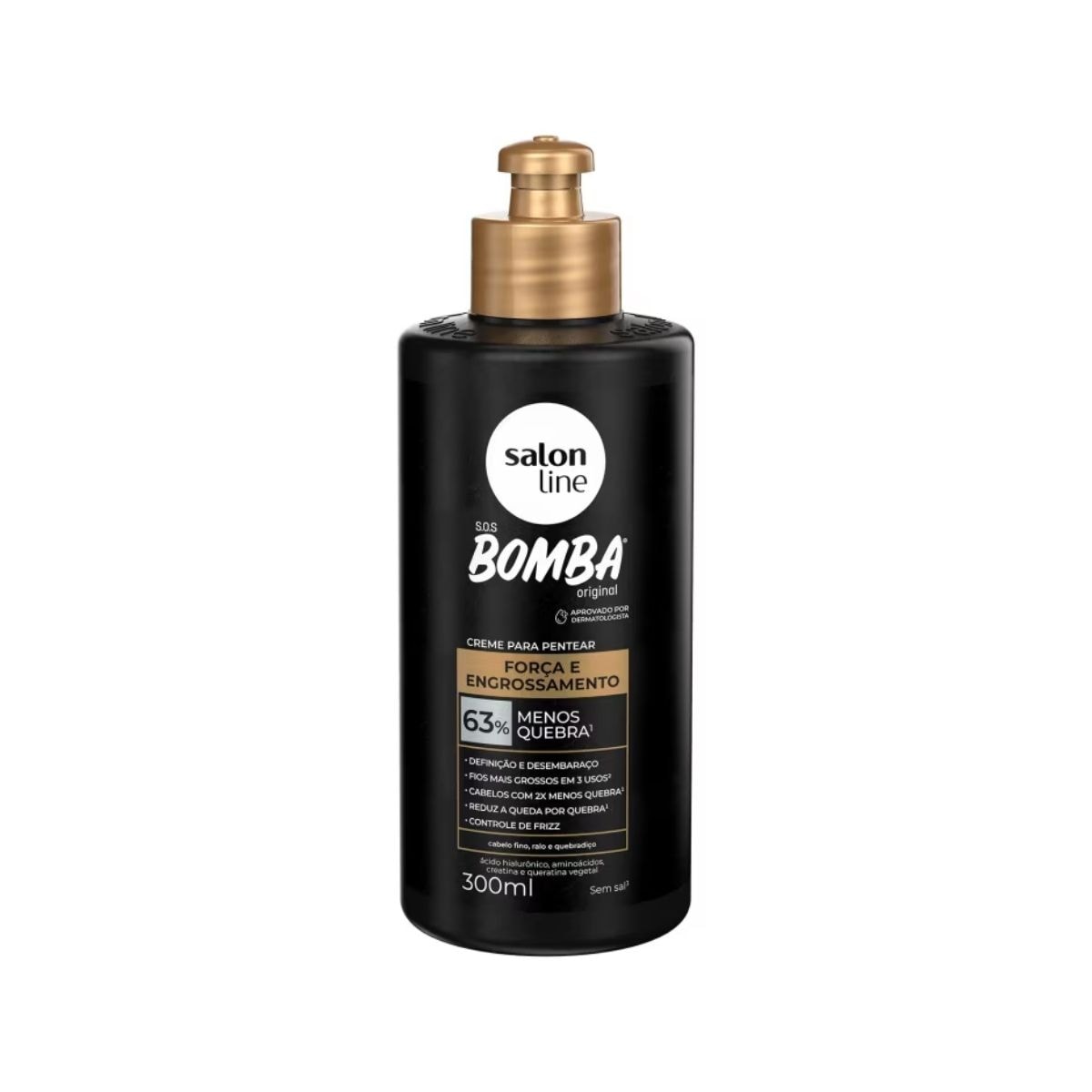 Creme de Pentear Salon Line SOS Bomba Força 300 ml Creme de Pentear Salon Line SOS Bomba Força 300 ml