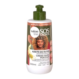 Creme de Pentear Salon Line SOS Cachos Azeite de Oliva Creme para Cabelo Cacheado 300 ml
