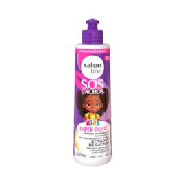 Creme de Pentear Salon Line SOS Cachos Kids Super Oleos para Cabelo Cacheado 300 ml