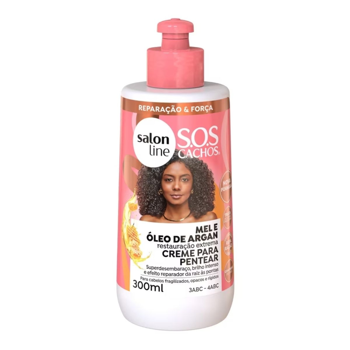 Creme de Pentear Salon Line SOS Cachos Oleo de Argan para Cabelo Cacheado 300 ml