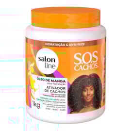 Creme de Pentear Salon Line SOS Cachos Oleo de Manga Ativador de Cachos para Cabelo Cacheado 1 Kg