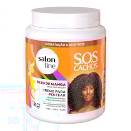 Creme de Pentear Salon Line SOS Cachos Oleo de Manga para Cabelo Cacheado 1 Kg