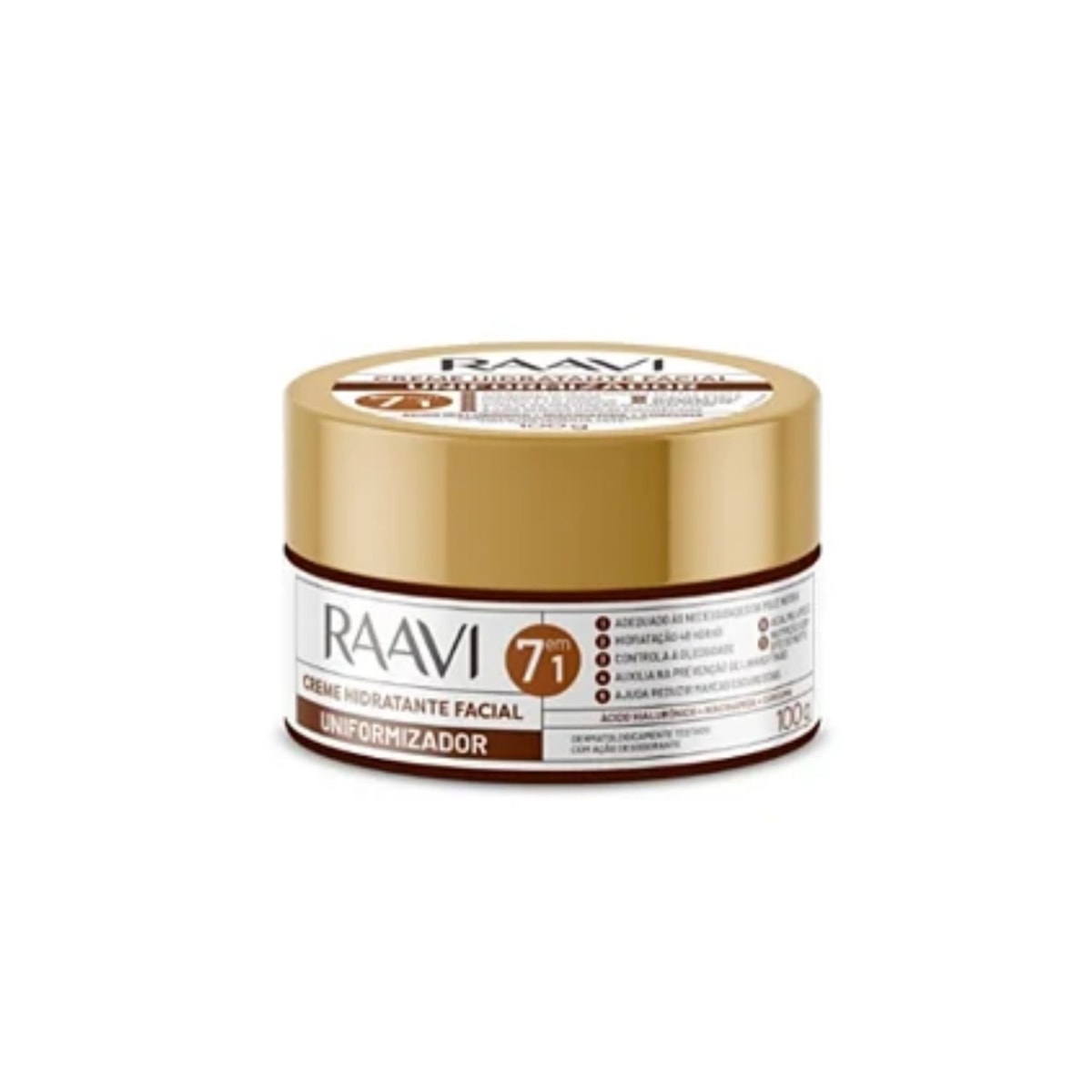 Creme Facial Raavi Uniformizador Uniformização da Pele 100 g Creme Facial Raavi Uniformizador Uniformização da Pele 100 g