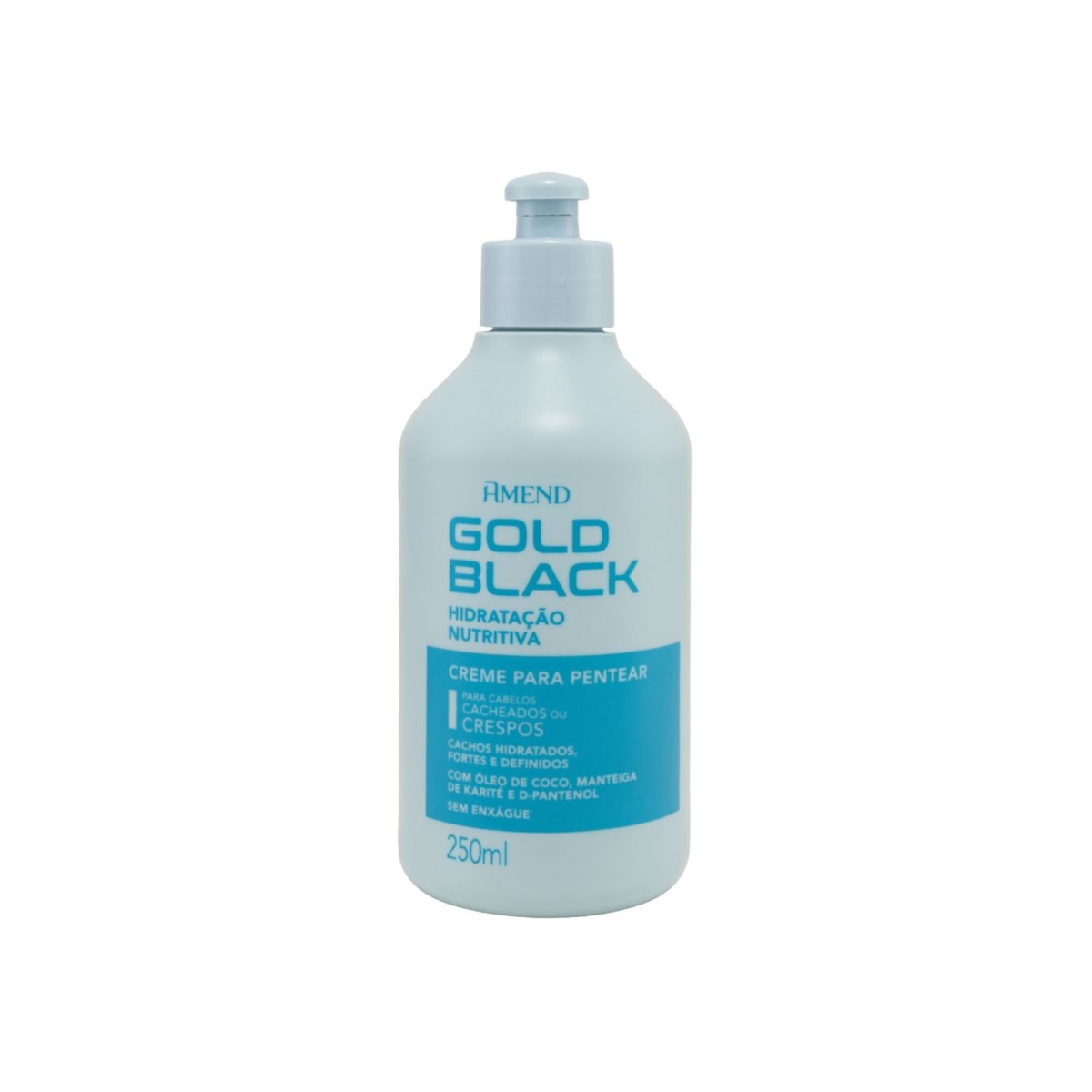 Creme para Pentear Amend Gold Black Definidor de Cachos 250 ml
