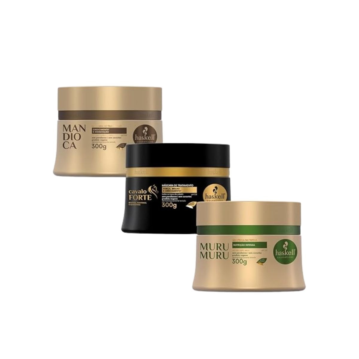 Cronograma Haskell Cabelo Forte Máscaras 300g Cronograma Haskell Cabelo Forte Máscaras 300g