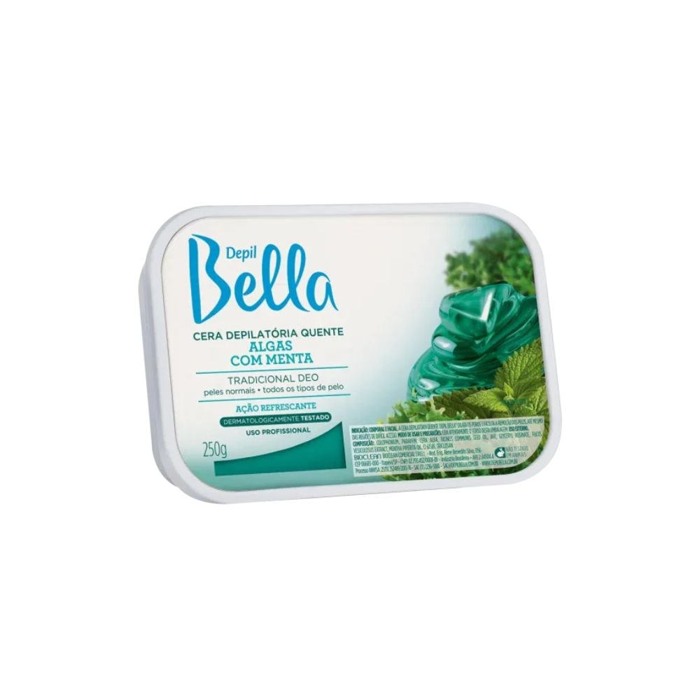 Depil Bella Cera Depilatória Algas com Menta 250g