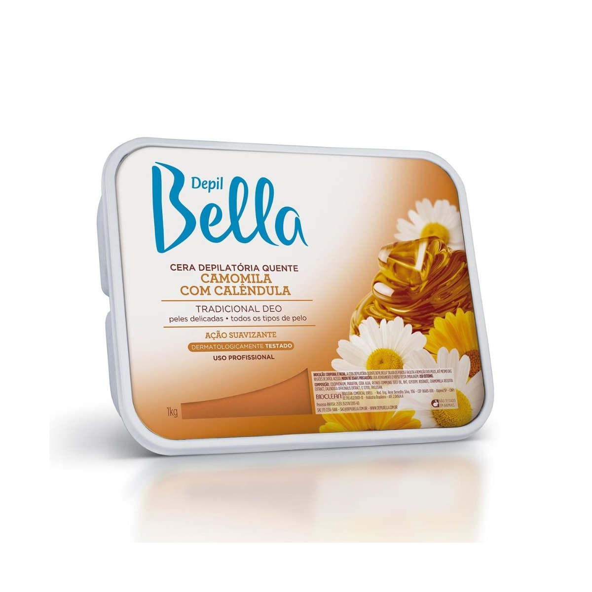 Depil Bella Cera Depilatória Camomila com Calêndula 1000g Depil Bella Cera Depilatória Camomila com Calêndula 1000g