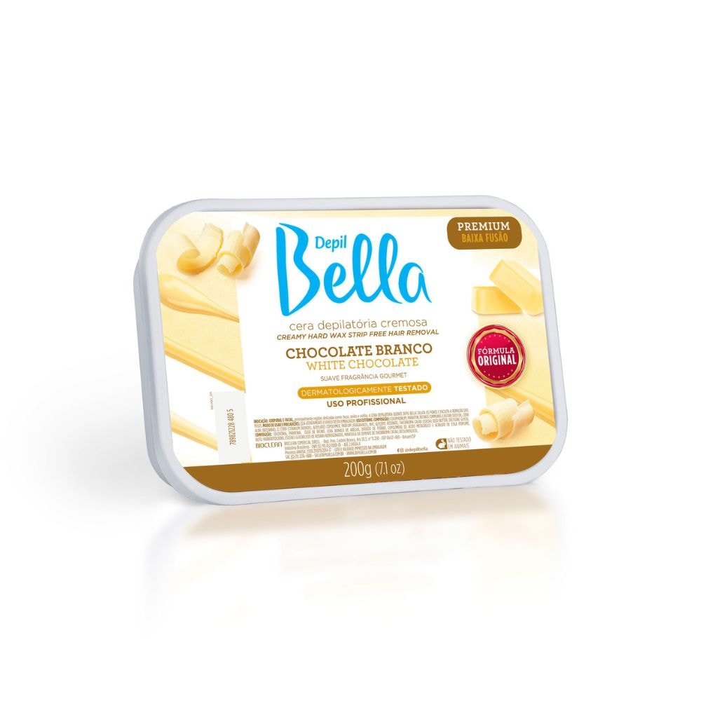 Depil Bella Cera Depilatória Chocolate Branco 200g