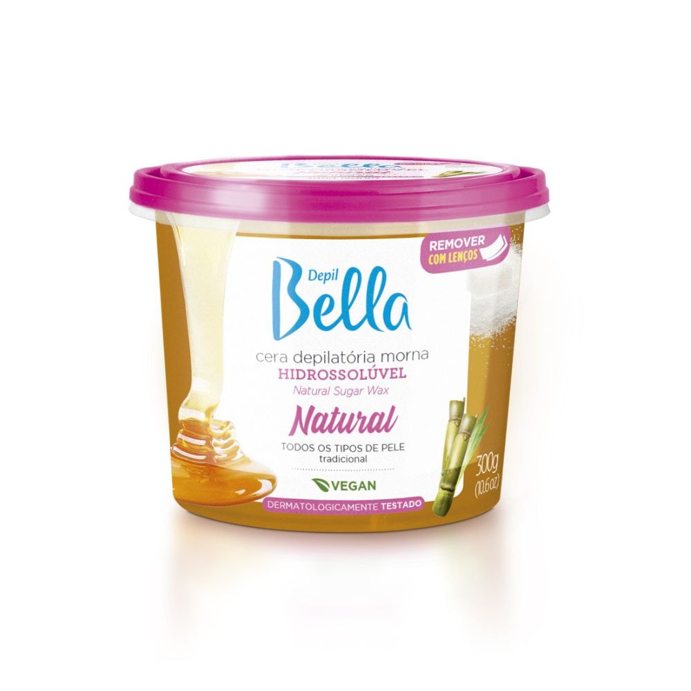 Depil Bella Cera Depilatória Hidrossolúvel Natural 300g