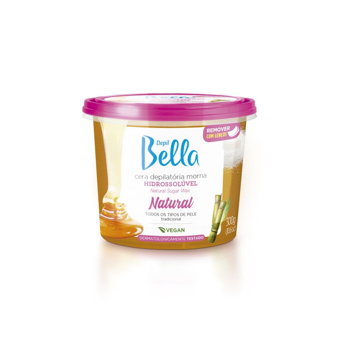Depil Bella Cera Depilatória Hidrossolúvel Natural 300g Depil Bella Cera Depilatória Hidrossolúvel Natural 300g