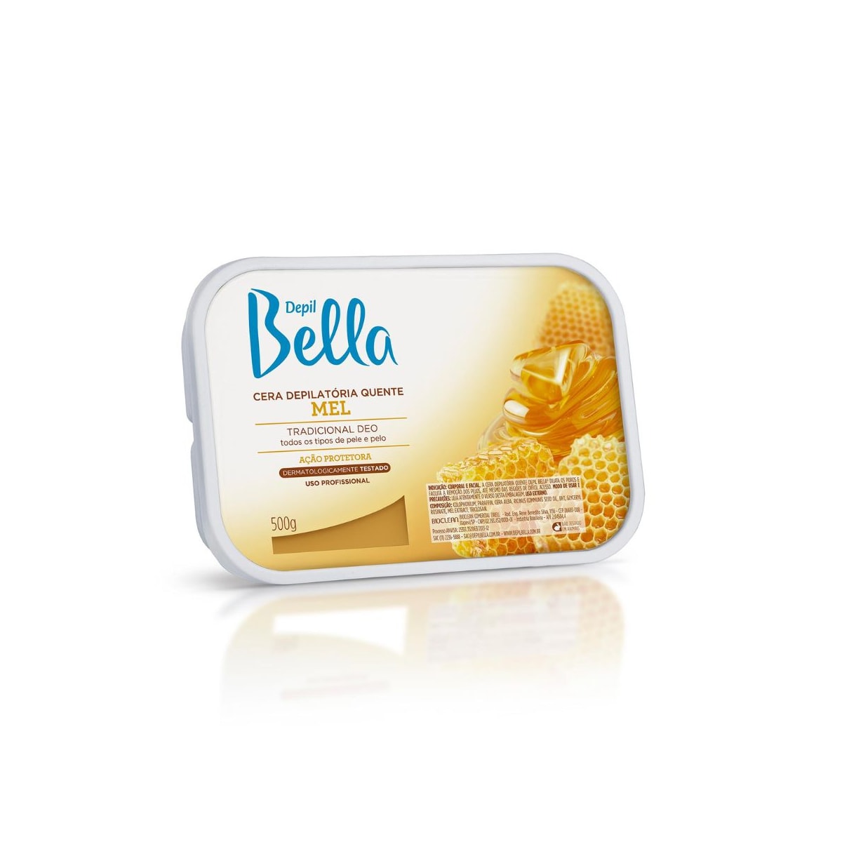 Depil Bella Cera Depilatória Mel 500g Depil Bella Cera Depilatória Mel 500g