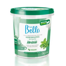 Depil Bella Cera Depilatória Morna Hidrossolúvel Hortelã 1300g Depil Bella Cera Depilatória Morna Hidrossolúvel Hortelã 1300g