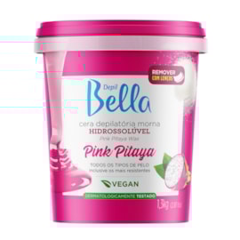 Depil Bella Cera Depilatória Morna Hidrossolúvel Pink Pitaya 1300g Depil Bella Cera Depilatória Morna Hidrossolúvel Pink Pitaya 1300g