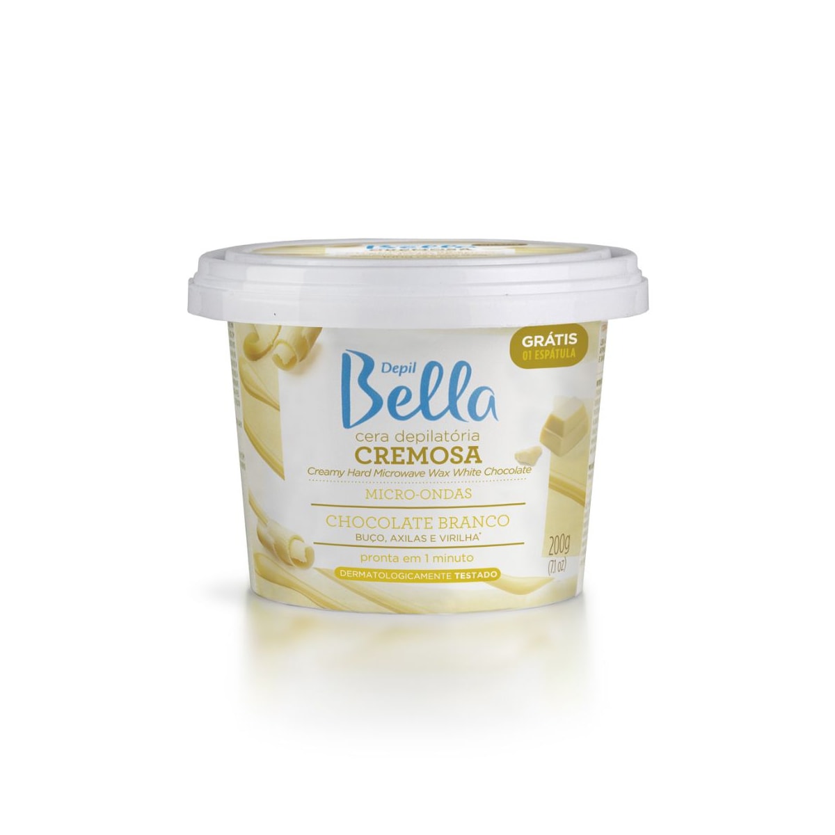 Depil Bella Cera Depilatória para Micro-Ondas Chocolate Branco 200g Depil Bella Cera Depilatória para Micro-Ondas Chocolate Branco 200g
