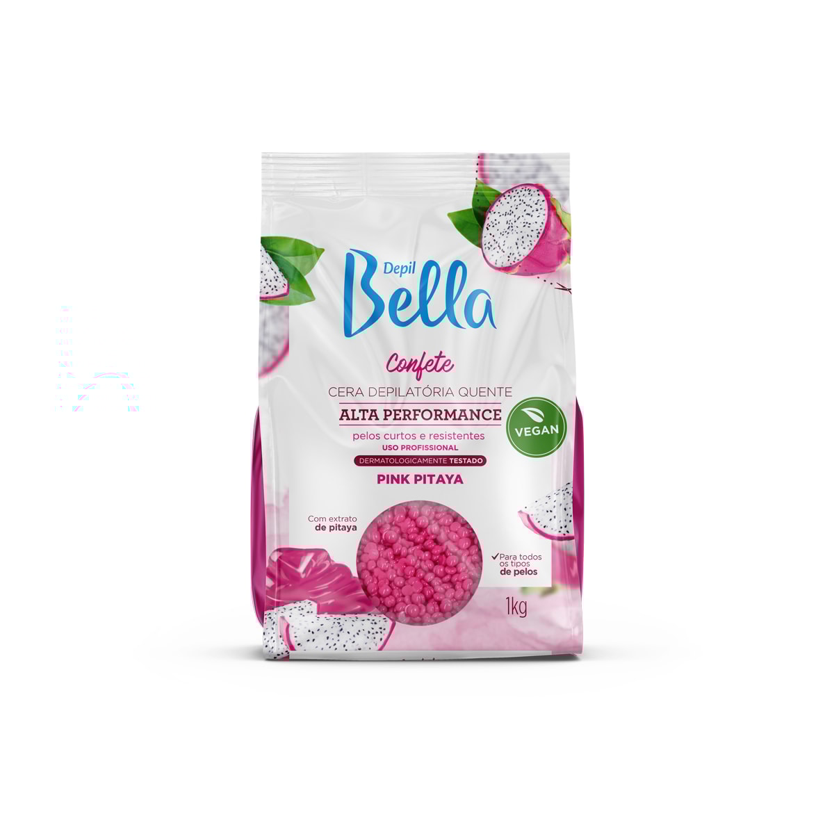 Depil Bella Cera Depilatória Quente Confete Pink Pitaya 1000g Depil Bella Cera Depilatória Quente Confete Pink Pitaya 1000g