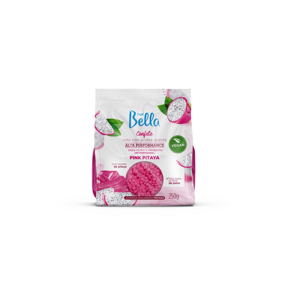 Depil Bella Cera Depilatória Quente Confete Pink Pitaya 250g Depil Bella Cera Depilatória Quente Confete Pink Pitaya 250g