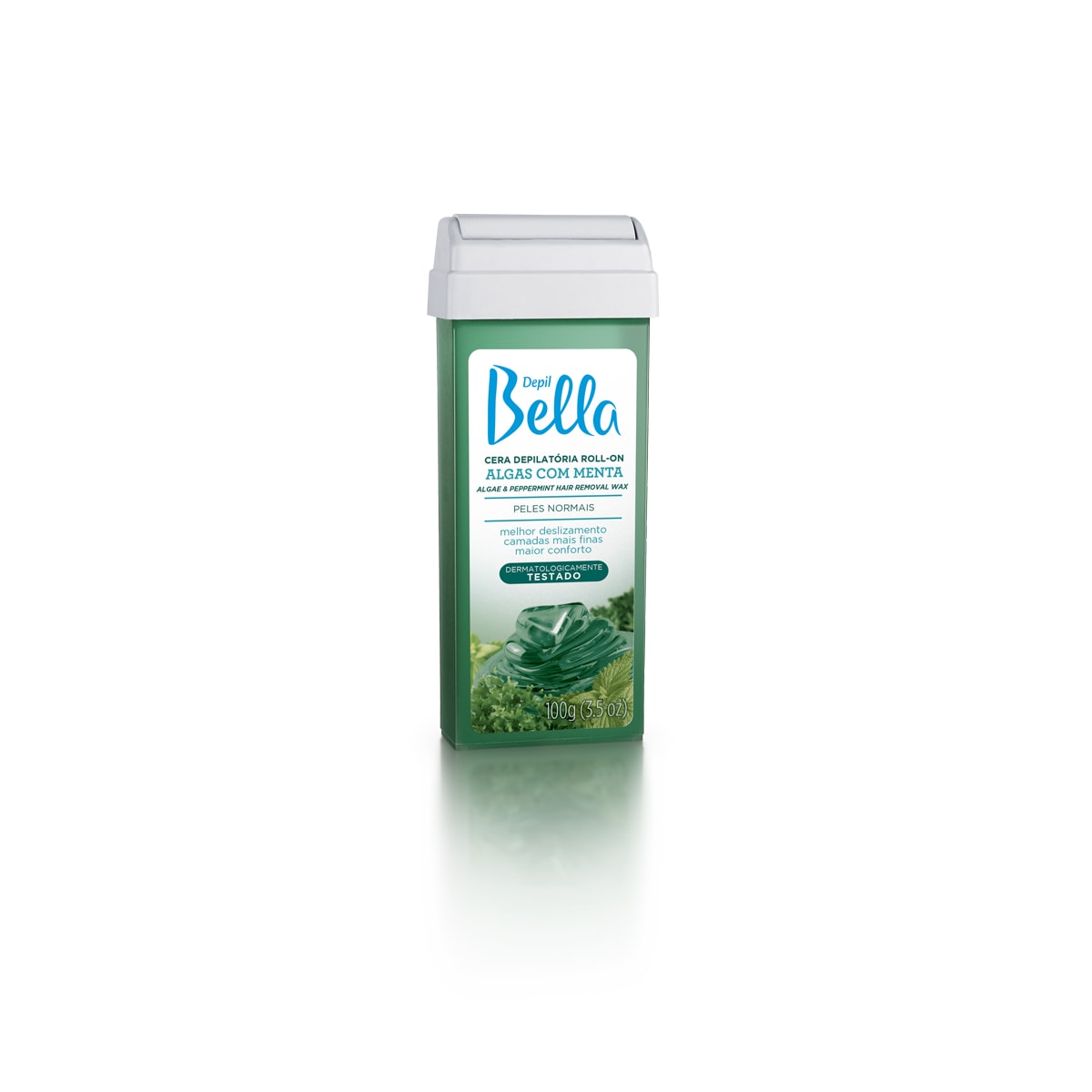 Depil Bella Cera Depilatória Roll-On Algas com Menta 100g Depil Bella Cera Depilatória Roll-On Algas com Menta 100g
