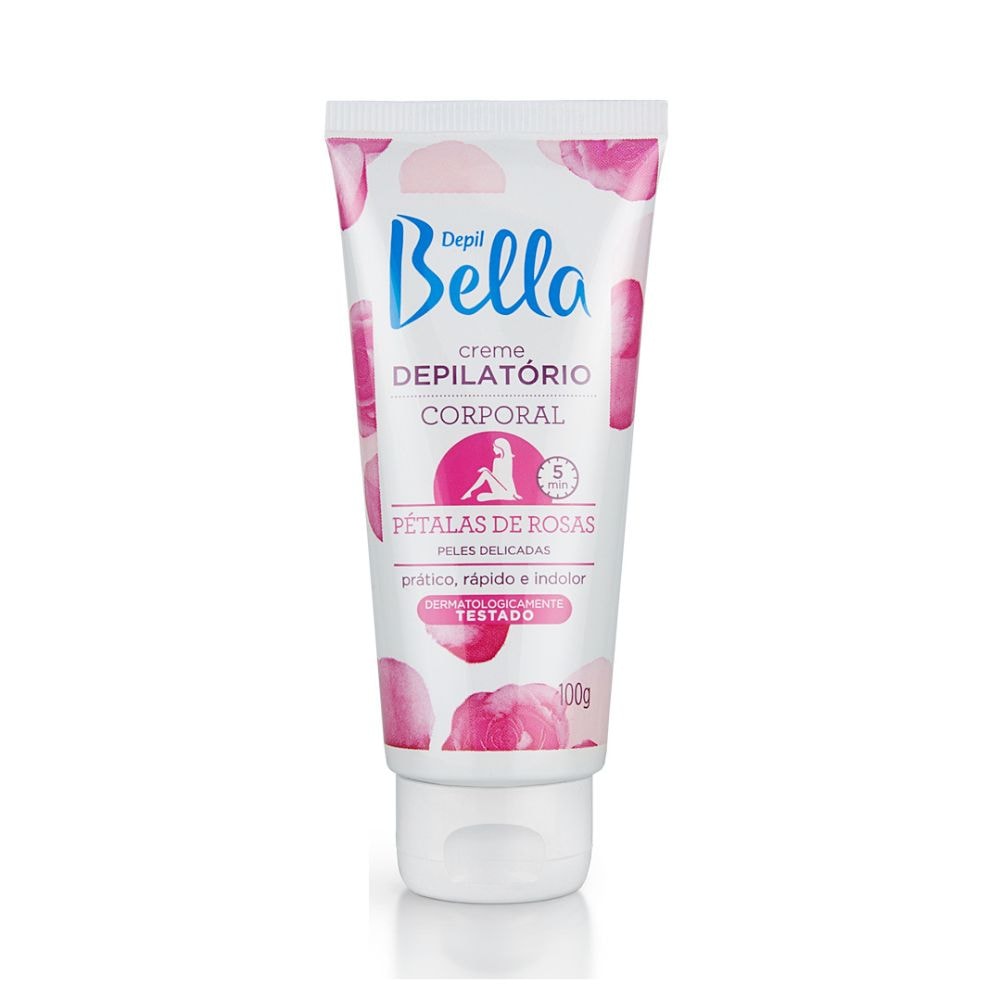 Depil Bella Creme Depilatório Corporal Pétalas de Rosa 100g