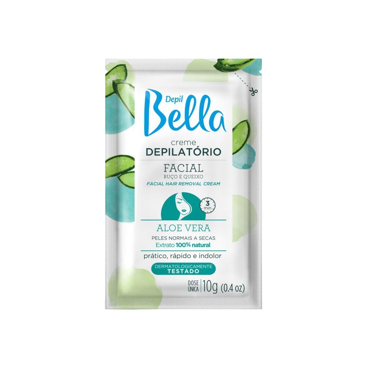 Depil Bella Creme Depilatório Facial Aloe Vera 10 g Depil Bella Creme Depilatório Facial Aloe Vera 10 g