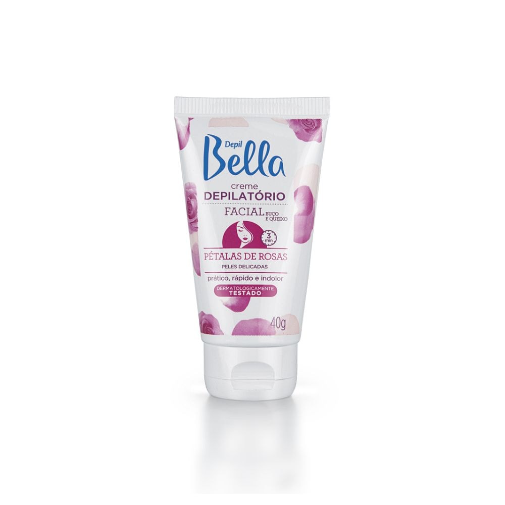 Depil Bella Creme Depilatório Facial Pétalas de Rosa 40g