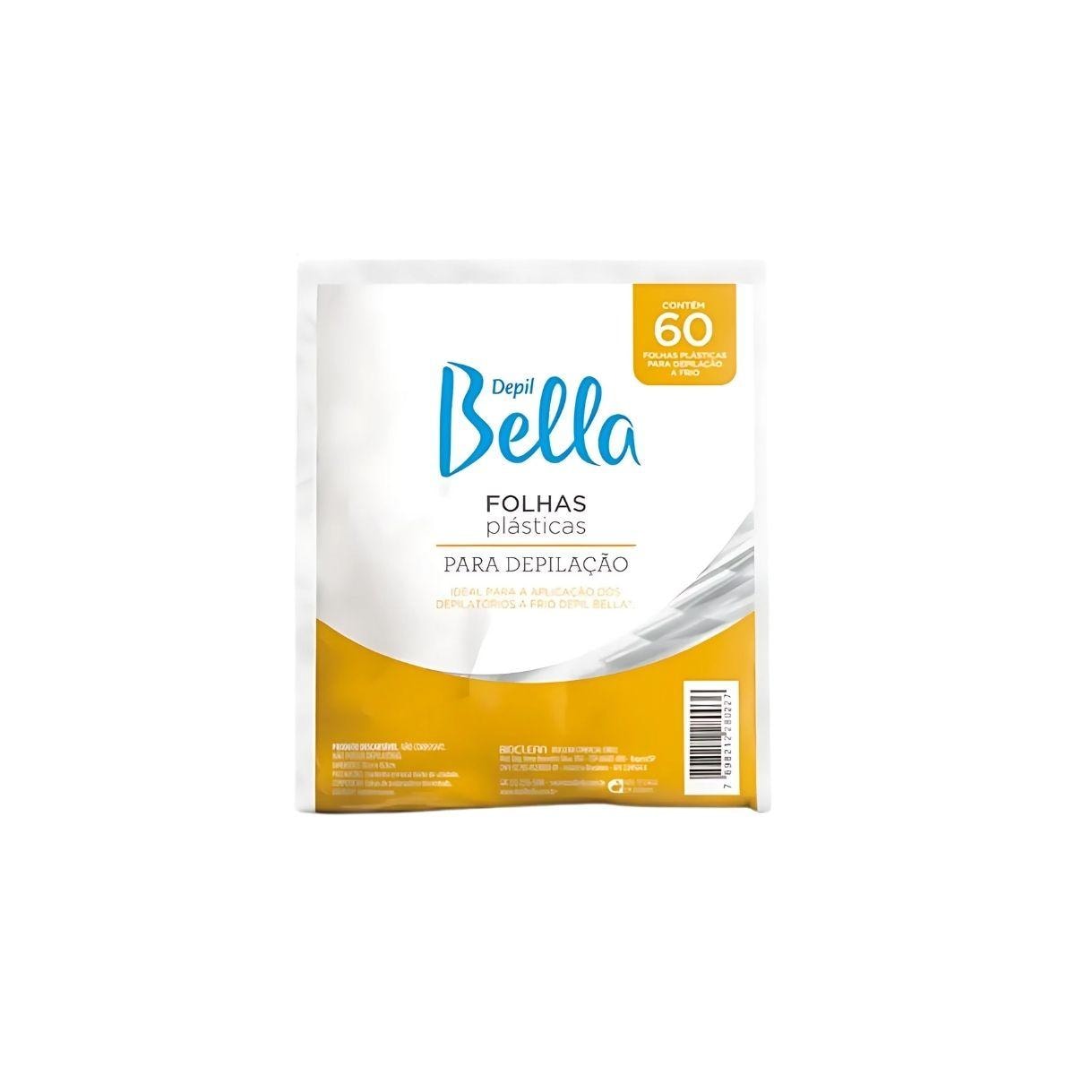 Depil Bella Folhas Plásticas Para Depilação 60un Depil Bella Folhas Plásticas Para Depilação 60un