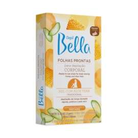Depil Bella Folhas Prontas para Depilação Corporal Mel com Aloe Vera 16 Unidades Depil Bella Folhas Prontas para Depilação Corporal Mel com Aloe Vera 16 Unidades