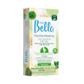 Depil Bella Folhas Prontas para Depilação Facial Chá Verde e Aveia 16 Unidades Depil Bella Folhas Prontas para Depilação Facial Chá Verde e Aveia 16 Unidades