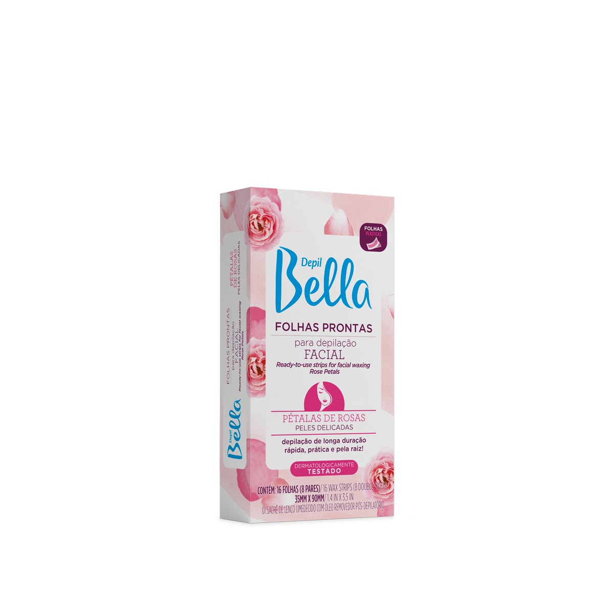Depil Bella Folhas Prontas para Depilação Facial Pétalas de Rosas 16 Unidades Depil Bella Folhas Prontas para Depilação Facial Pétalas de Rosas 16 Unidades