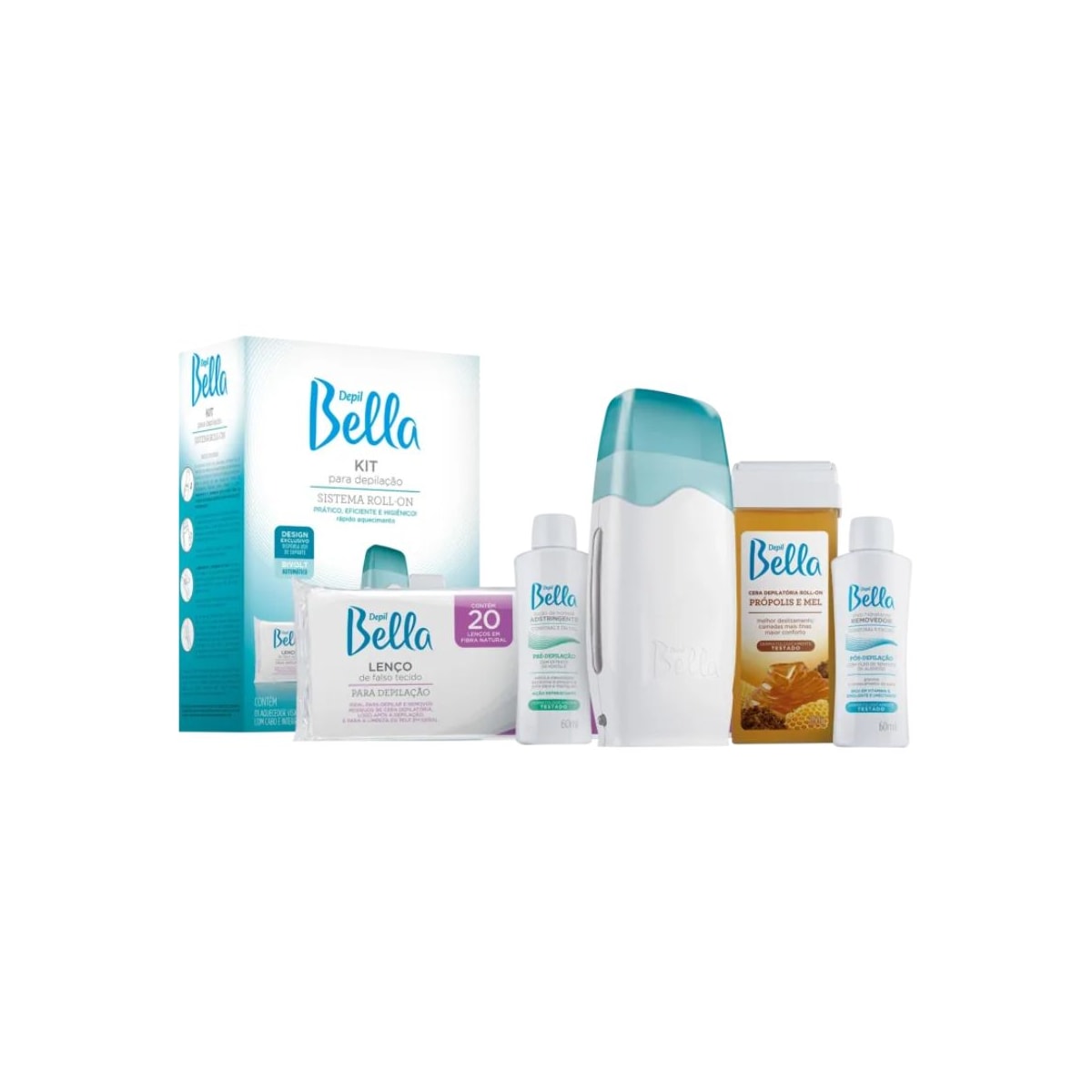 Depil Bella Kit Depilação Sistema Roll-on (5 Produtos) Depil Bella Kit Depilação Sistema Roll-on (5 Produtos)