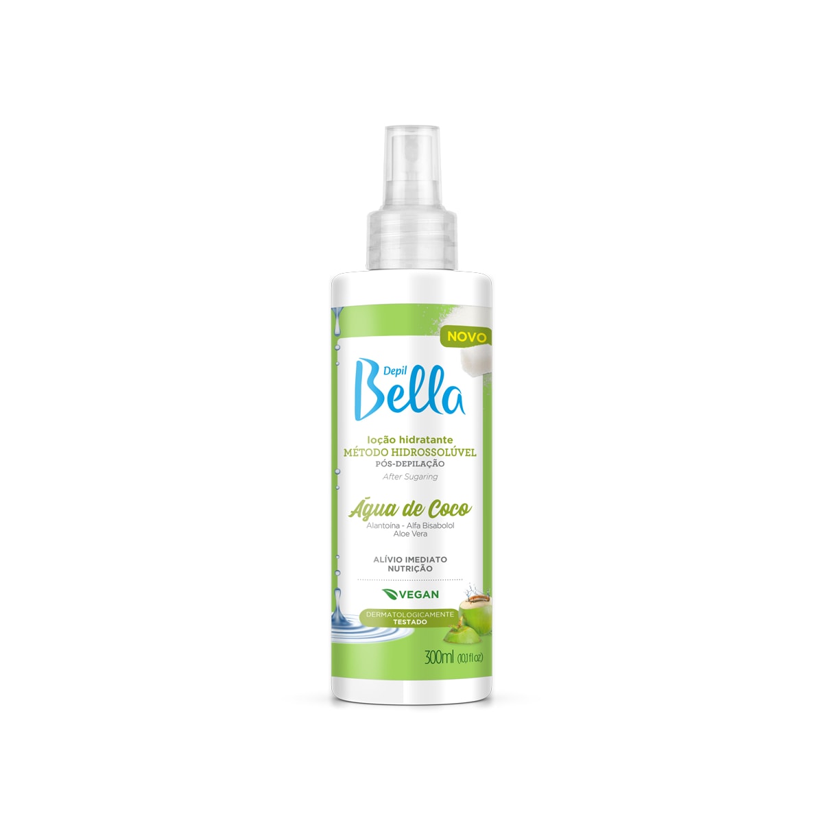 Depil Bella Loção Pós Depilação Água de Coco 300 ml Depil Bella Loção Pós Depilação Água de Coco 300 ml