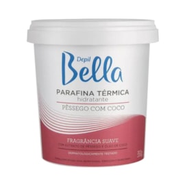 Depil Bella Parafina Térmica Hidratante Pêssego com Coco 350g Depil Bella Parafina Térmica Hidratante Pêssego com Coco 350g
