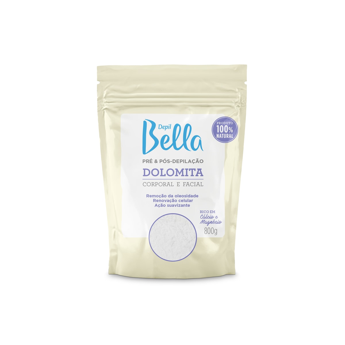 Depil Bella Pré e Pós - Depilação Dolomite 800g Depil Bella Pré e Pós - Depilação Dolomite 800g