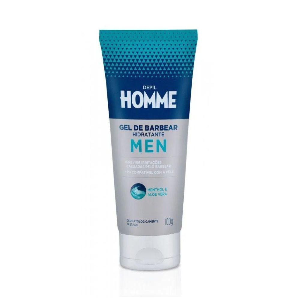 Depil Homme Gel de Barbear Hidratante 100g