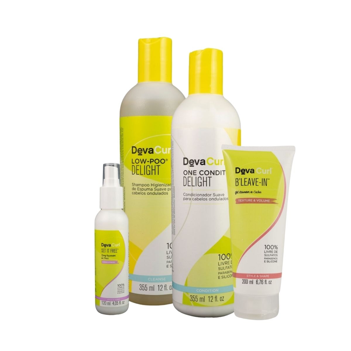 DevaCurl Low-Poo Delight Kit Home Care (4 Produtos) DevaCurl Low-Poo Delight Kit Home Care (4 Produtos)
