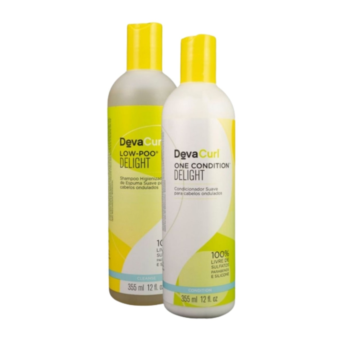 DevaCurl Low-Poo Delight Kit Shampoo e Condicionador 355ml