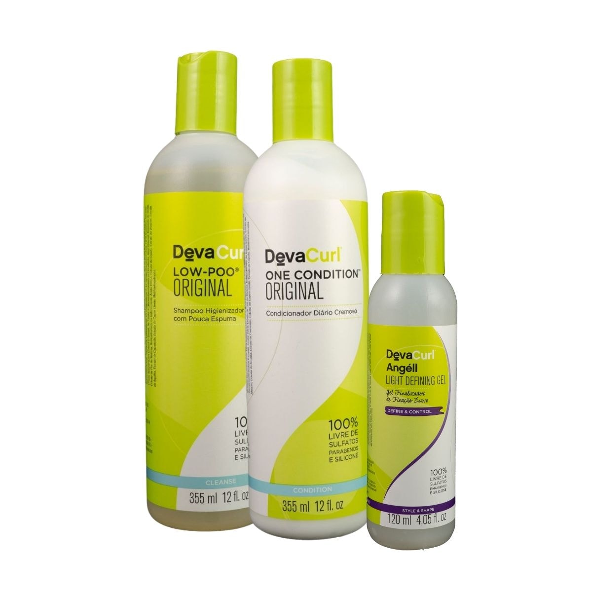 DevaCurl Low-Poo Original Kit Home Care (3 Produtos)