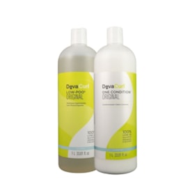 DevaCurl Low-Poo Original Kit Shampoo e Condicionador 1L