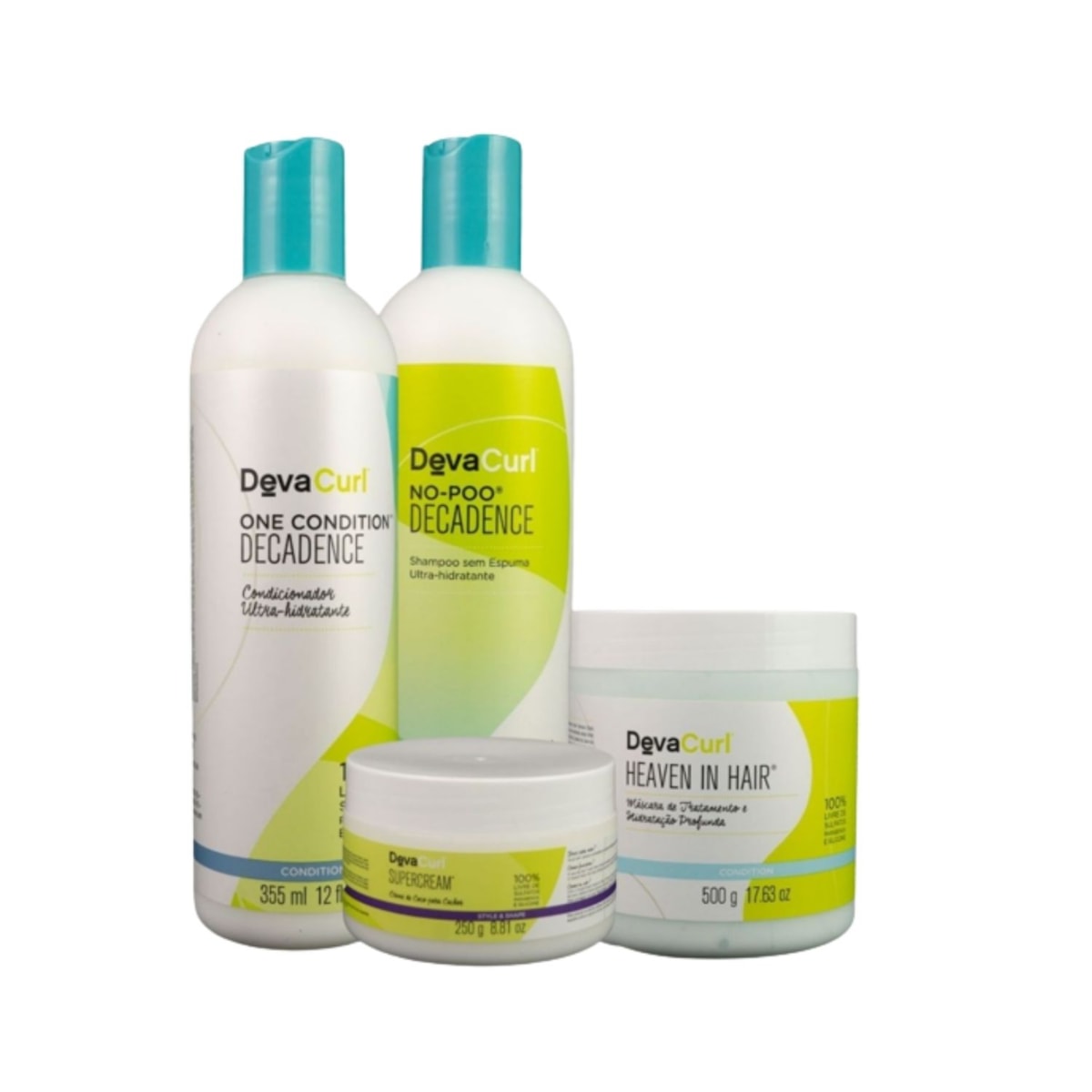 DevaCurl No-Poo Decadence Kit Home Care (4 Produtos)