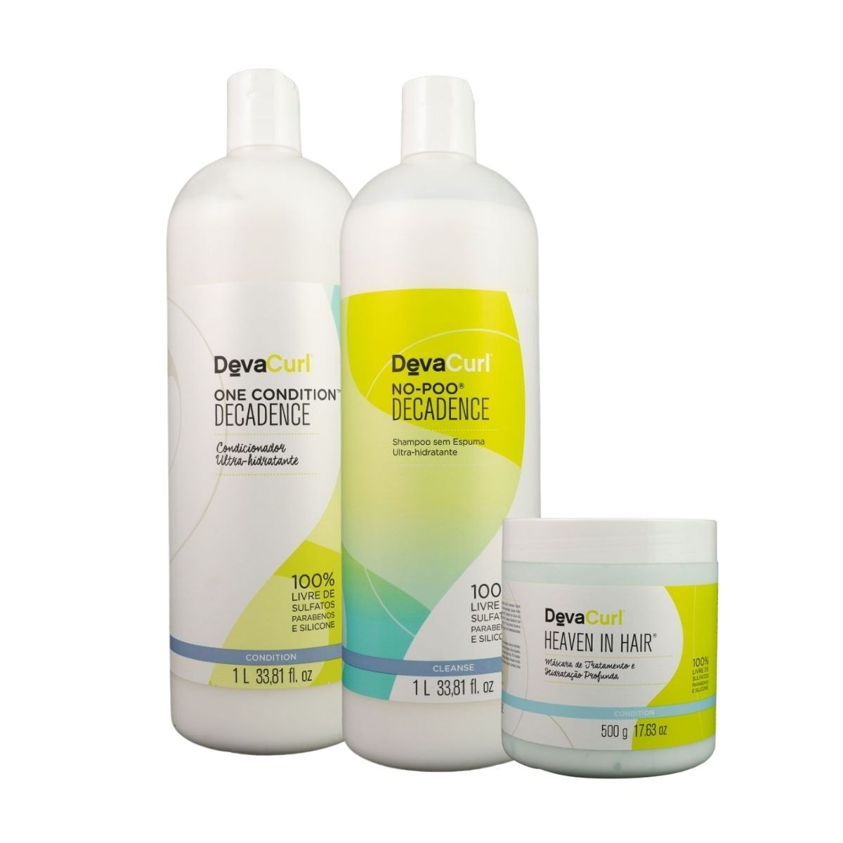 DevaCurl No-Poo Decadence Kit Salão (3 Produtos) DevaCurl No-Poo Decadence Kit Salão (3 Produtos)