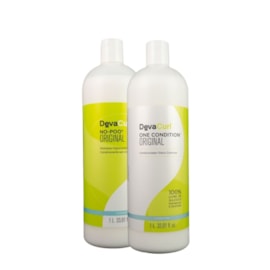 DevaCurl No-Poo Original Kit Shampoo e Condicionador 1L