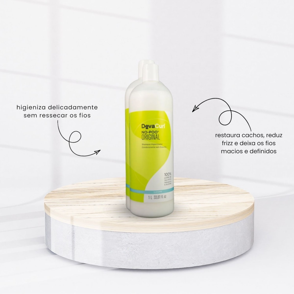 DevaCurl No-Poo Original Shampoo Sem Espuma 1L DevaCurl No-Poo Original Shampoo Sem Espuma 1L