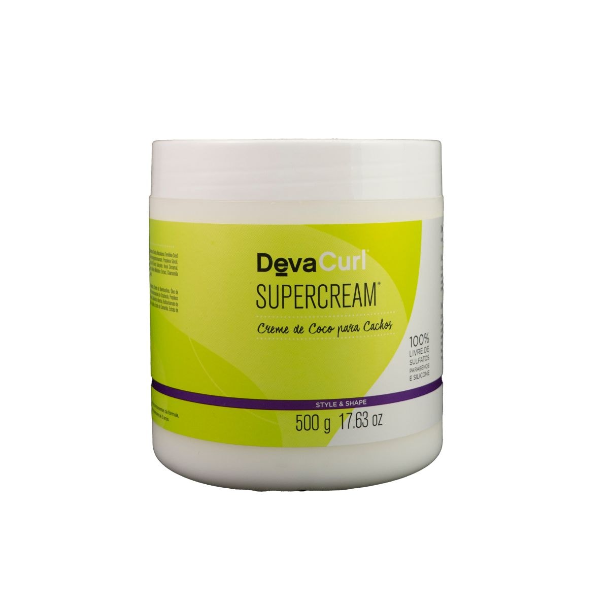 DevaCurl Supercream Creme de Coco para Cachos 500g DevaCurl Supercream Creme de Coco para Cachos 500g
