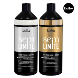 Évallos Profissional Shampoo Antiresiduo Detox + Máscara Progressiva Sem Limite 2x1000ml Évallos Profissional Shampoo Antiresiduo Detox + Máscara Progressiva Sem Limite 2x1000ml